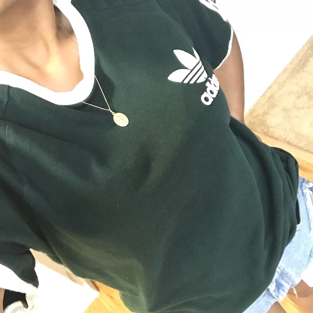 Dark Forest Green Adidas Shirt